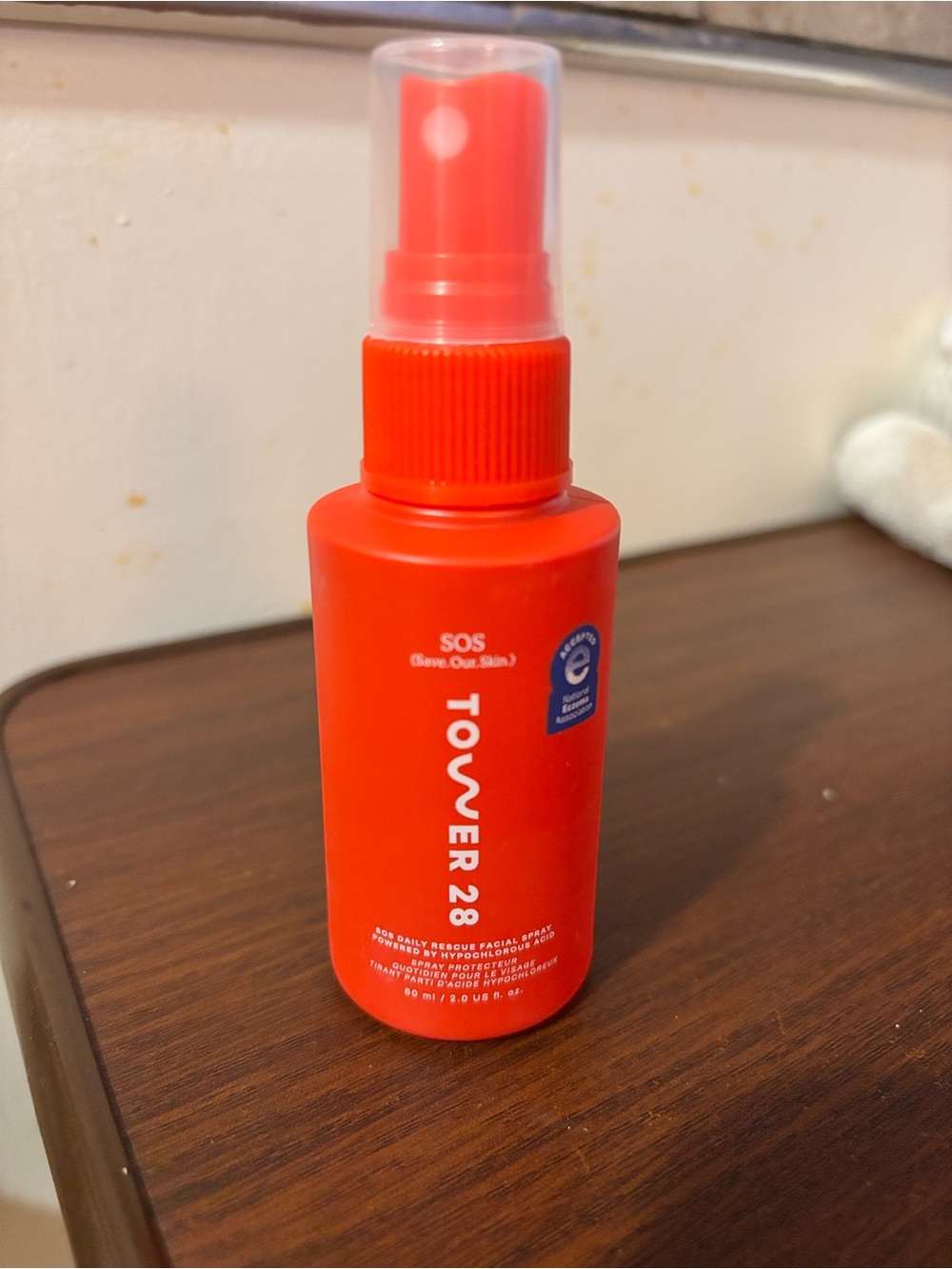 Tower 28 SOS Facial Spray in Bright Orange Bottle